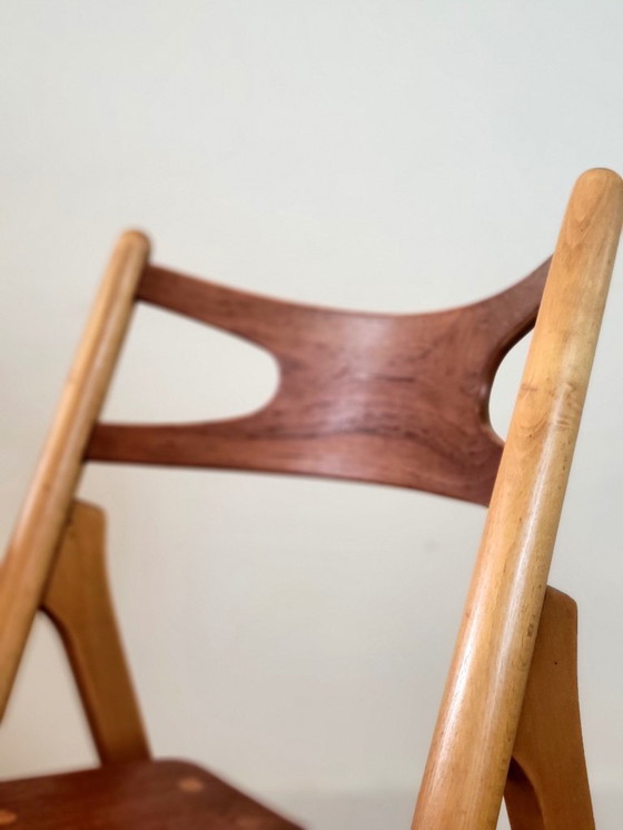 Image 1 of 5 sedie Sawbuck CH29 di Hans J. Wegner per Carl Hansen & Søn