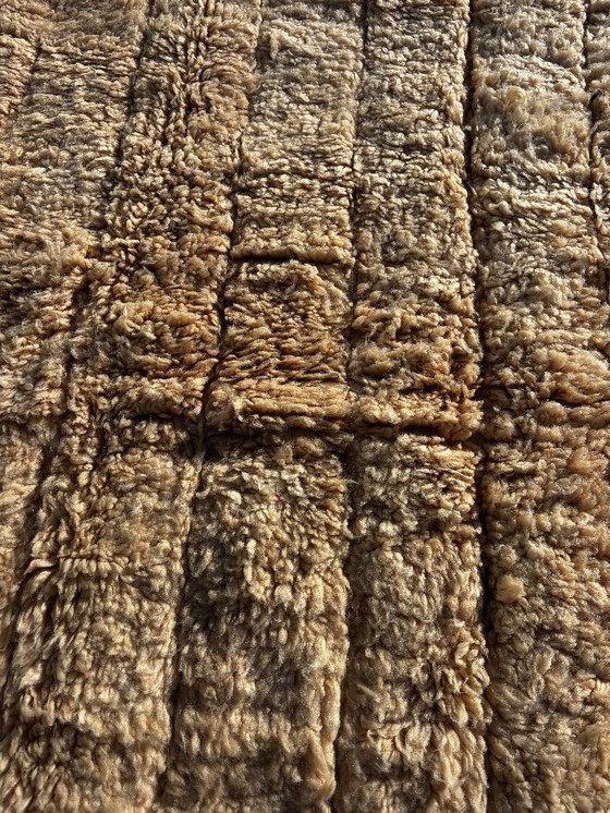 Image 1 of Tappeto marocchino moderno Mrirt 200x300 cm – Design con texture in lana color crema