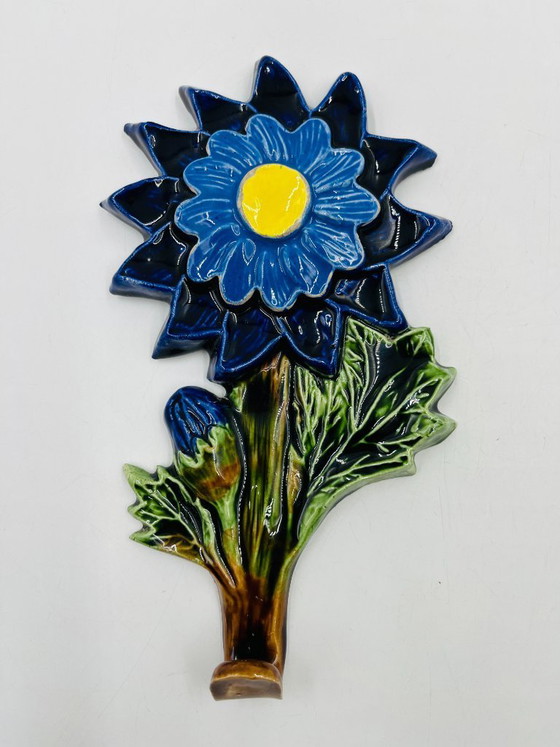 Image 1 of Garderobenständer mit Blumenhaken aus belgischer Keramik von André Bayer