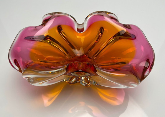 Image 1 of Vetro artistico d'epoca di Josef Hospodka per la vetreria Chribska, 1970er