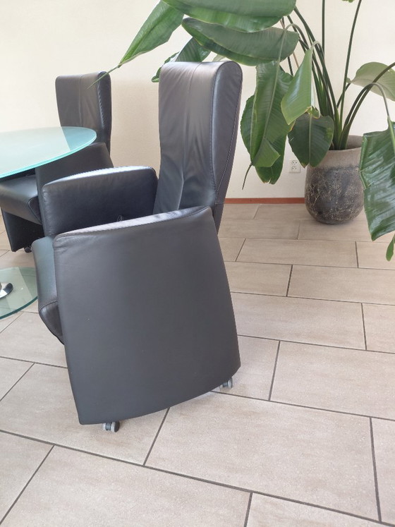 4 sillas de comedor Leolux Columna con respaldos ajustables – Leather (photo 6 of 7)
