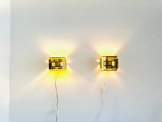 Image 1 of BRUTALISTISCHE WANDLEUCHTE VON SVEND AAGE HOLM-SØRENSEN FÜR HOLM-SØRENSEN & CO, DÄNEMARK, 1960ER