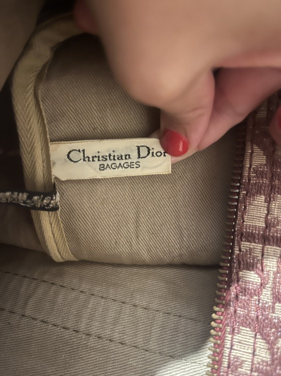 Vintage Christian Dior "Bagages" Boston Bag - Oblique Bordeaux Canvas (1970s) – Top handle bags, Calfskin (photo 4 of 14)