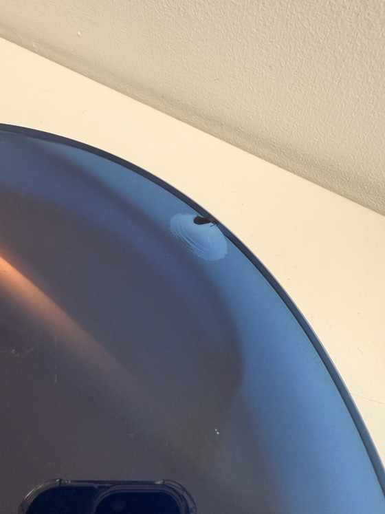 Rare Fontana Arte "Vega" Table Lamp – Michele De Lucchi (Memphis Group / 1986) – Glass, Metal (photo 4 of 11)