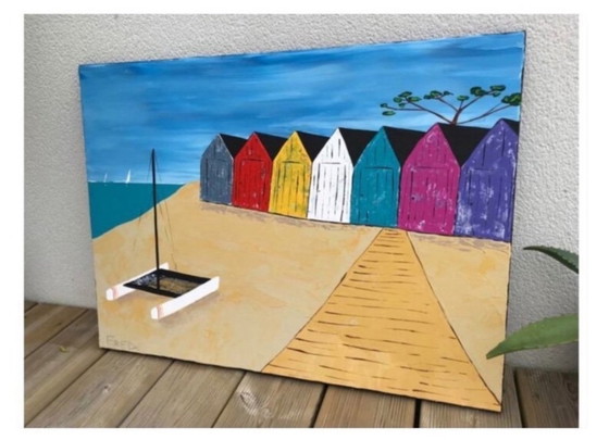 Image 1 of Acryl auf bespanntem Keilrahmen Format 65x50 cm