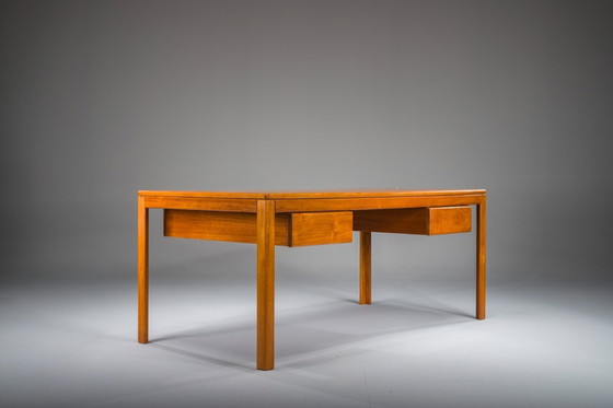 Image 1 of Mid-Century Modern Teak Schreibtisch, 1970er Jahre
