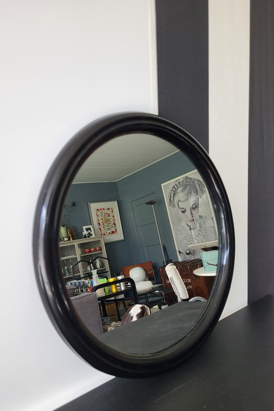 Image 1 of Vintage Tiger mirror black 1970s.