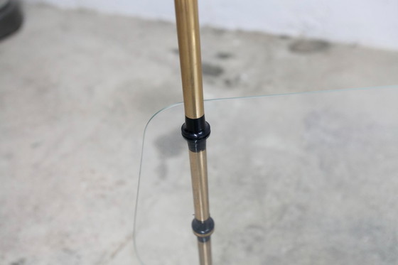 Image 1 of Étagère Présentoir Boulangerie Vitrine de Magasin en Verre et Laiton 1950