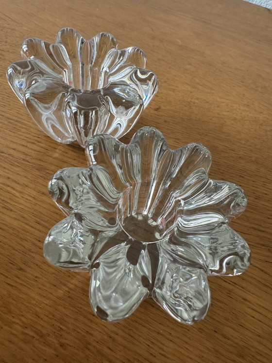 Image 1 of 60's Bloem Kristallen Kaarshouder