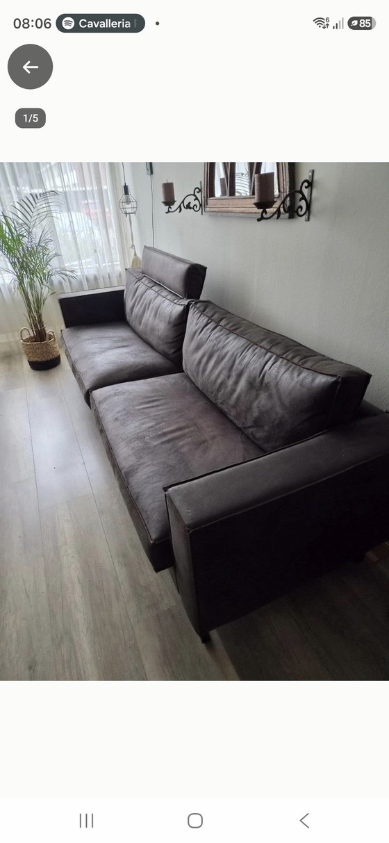Leather Sofa – 3-5 seaters, Metal (photo 4 of 8)