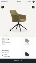 Leolux Mara Drehstuhl/ Sessel Cruz NEW