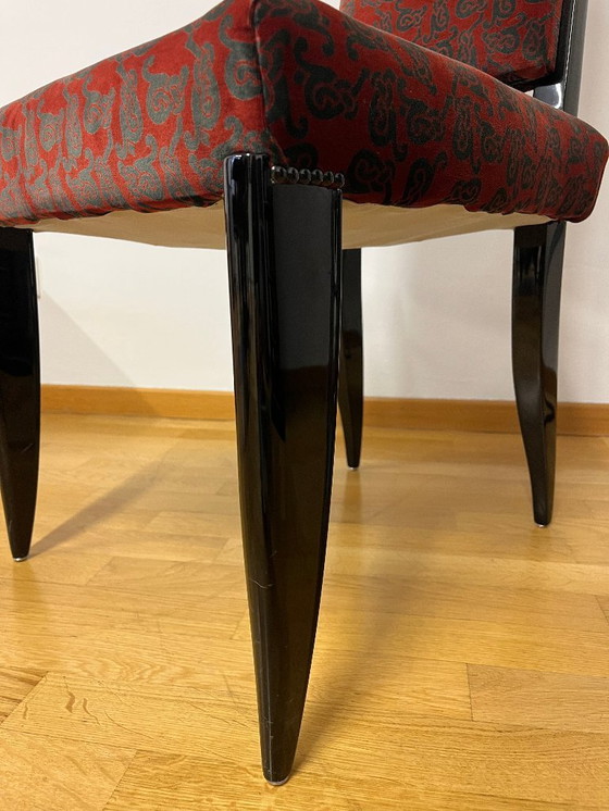 Image 1 of Art Deco stoelen, set van 8