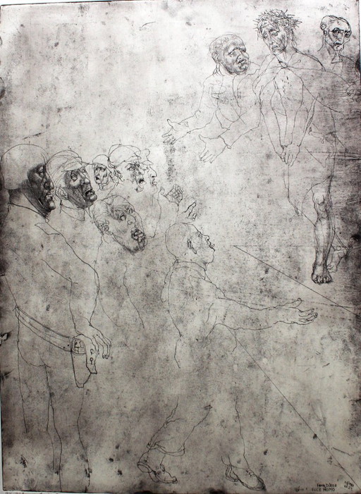 Jiři ANDERLE - "ECCE HOMO" - Etching - Edition of 20 - signed - (80 x 64 cm)