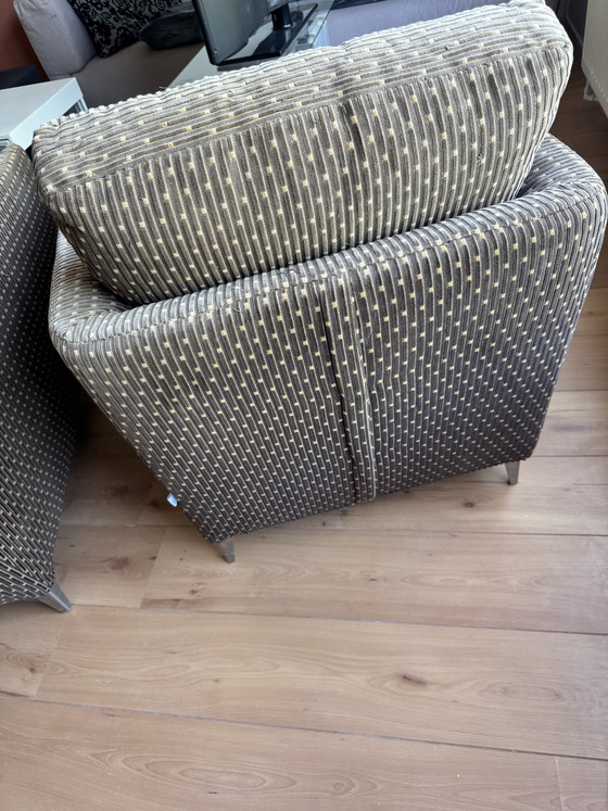 B&B Italia Maxalto Malacorte Fauteuils - Antonio Citterio – Armchairs, Metal, Textile (photo 5 of 6)