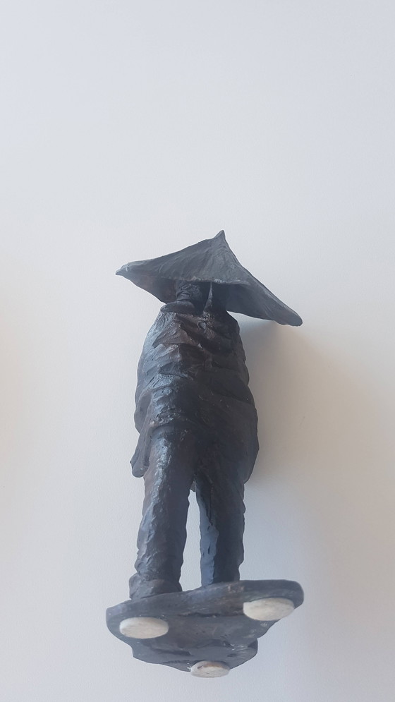 Image 1 of Small sculpture by Carlo Balljana, "Controvento", 1973