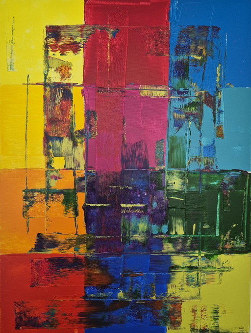 Abstract 833 – schilderijen tekeningen, Canvas