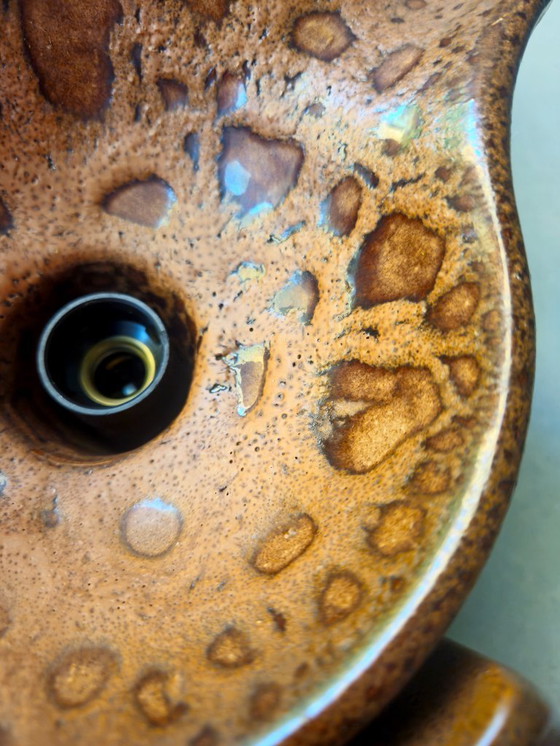 Image 1 of 1 van 3 Cari Zalloni keramieken vintage wandlamp; west germany fat lava stijl, keramische retro wandlamp