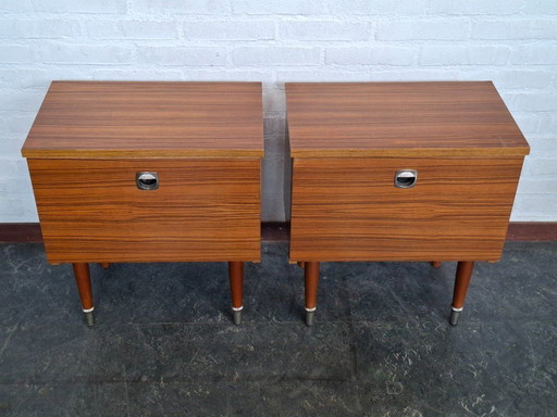2 tables de chevet années 60/70