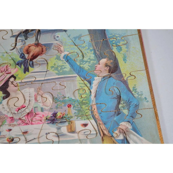 Antique Toy n.k Paris France Circa 1910 Box of 3 Puzzles – Decorative Objects, Wood (photo 11 of 13)
