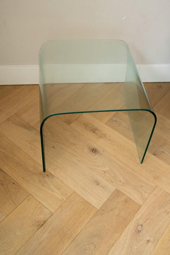 Ensemble de 2 tables basses vintage en verre effet cascade – Tables d'appoint, Glass (photo 6 of 11)