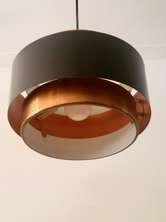 Fog & Mørup Saturn hanging lamp by Jo Hammerborg in copper & black, Danish design – Pendant lamps, Metal (photo 6 of 7)