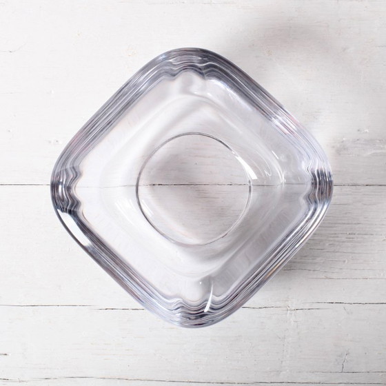 Image 1 of Vintage Heavy Crystal Ashtray / Vannes Le Chatel Crystal / France / 1980s