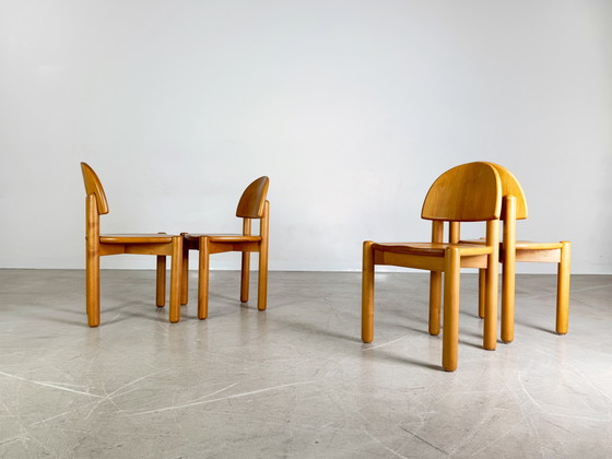 Image 1 of Set of 4 Rainer Daumiller chairs Midcentury chair beech vintage