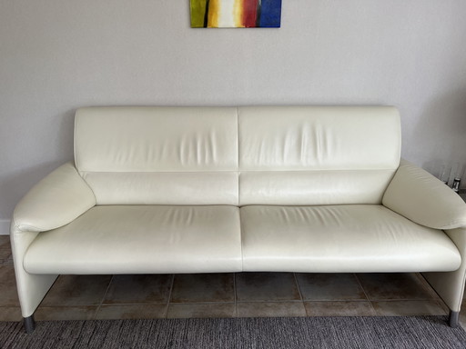3 sofás Leolux en piel Senso color crema, color 9080