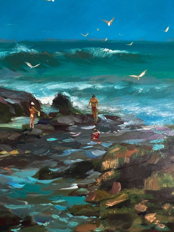 Image 1 of Seashore with People