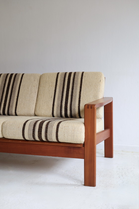 Image 1 of Canapé 3 places à rayures danoises des années 1950/60