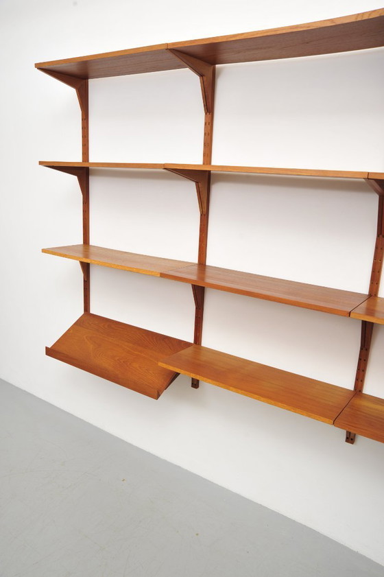 Image 1 of Mensola a muro "Royal System" in teak di Poul Cadovius per Cado (anni '50)