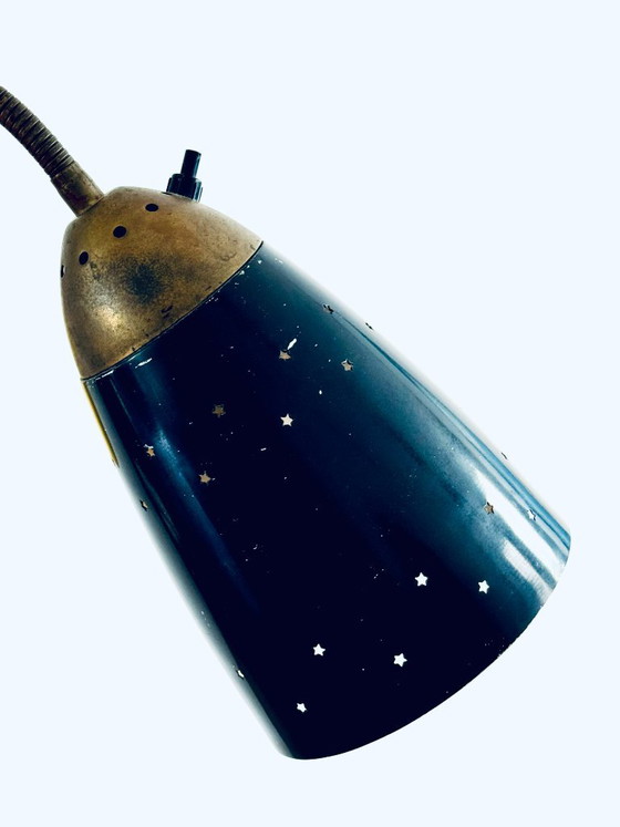 Rietveld-Stehlampe mit drei farbigen Schirmen von Hagoort Lighting, Niederlande, 1950er Jahre – Stehleuchten (photo 7 of 11)