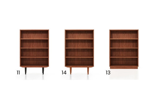 Oak bookcase stained in teak - R03