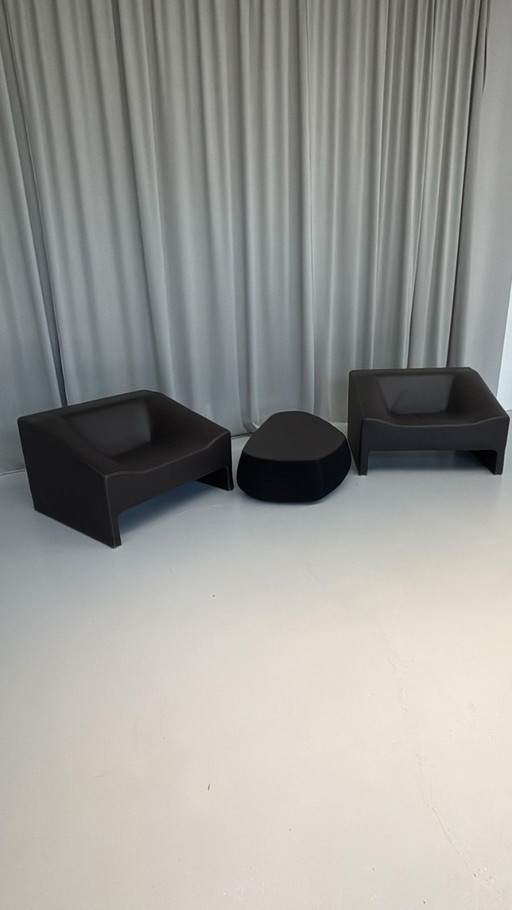 Ensemble en cuir Malmo par Patricia Urquiola pour Moroso, Italie, années 2000