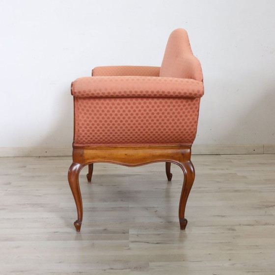 Piccolo Divano in Noce, Italia inizio XX secolo, Divani 2 posti, Legno, Multicolore (foto 13 di 18)