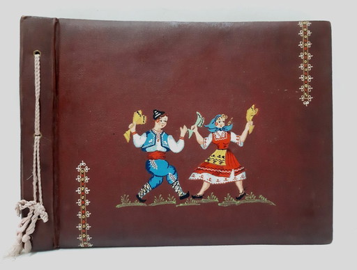 Vintage Bulgarian Folk Art Photo Album