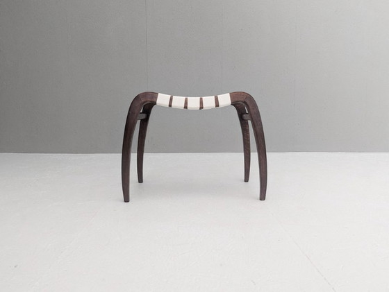 Image 1 of Paar modernistische Hocker von Ladislav Bartoníček für Krásná Jizba, 1940er Jahre