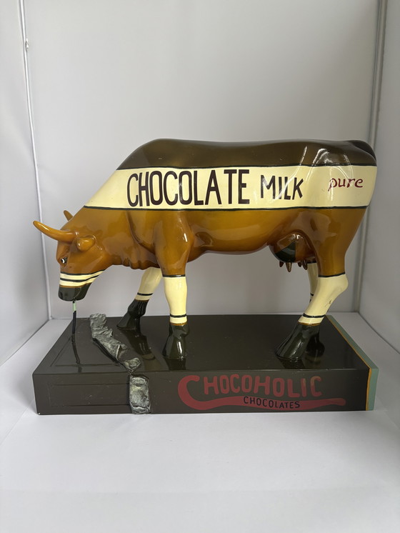 Image 1 of Design XL beeld Cow Parade scultura “latte al cioccolato” 2002