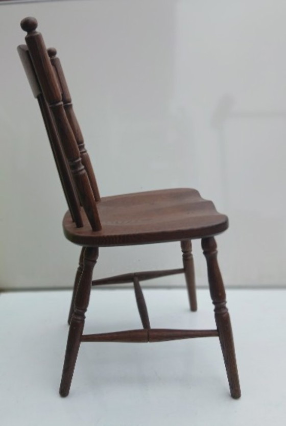 Image 1 of 2 sedie da pranzo in legno massello – stile fattoria