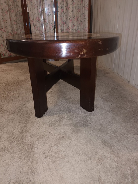 Coffee table B. Raynaud Vallauris – Ceramic, Wood (photo 5 of 13)