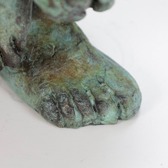 Image 1 of Ausdrucksstarke figurative Bronzeskulptur, Niederlande, 1970er Jahre