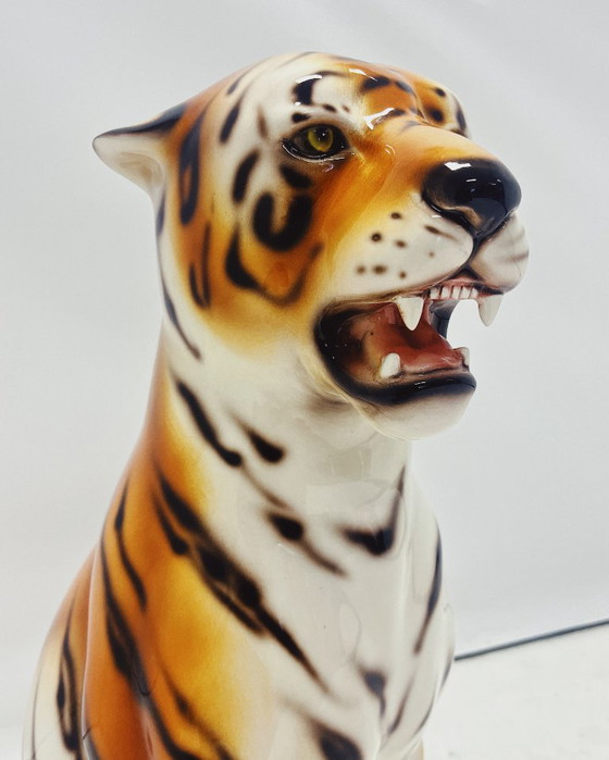 Escultura de tigre de cerámica – Ceramiche Boxer, Objetos decorativos, Ceramic (photo 3 of 5)
