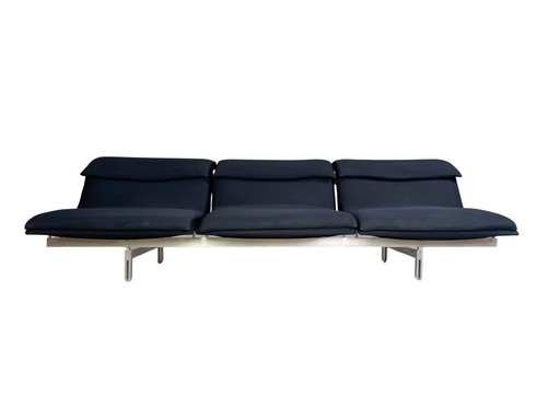 Saporiti Italia Wave Sofa Giovanni Offredi 1970 three-seater design