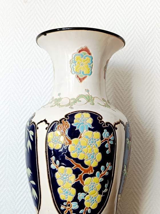 Large Japanese-style ceramic vase, 52cm (photo 2 of 11)