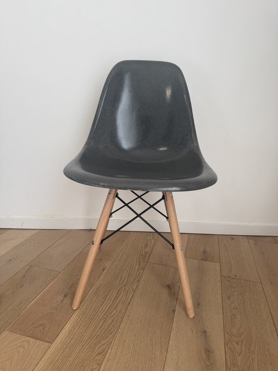 DSW Eames Herman Miller US Edit 50er 60er Design Kein Vitra Knoll – Esszimmerstühle, Iron, Fiberglass (photo 4 of 11)