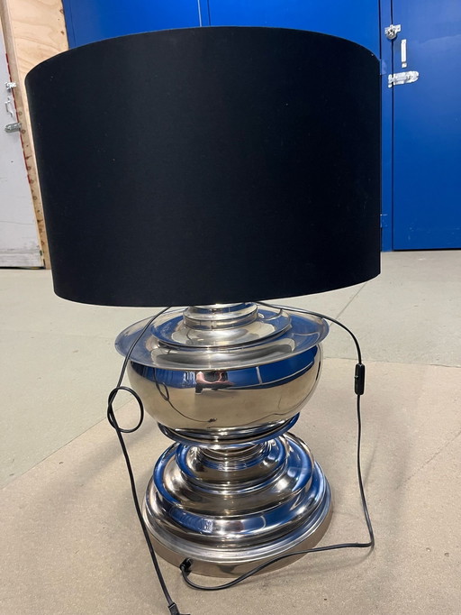 2x Eichholtz Pagoda Lamps With Black Shades