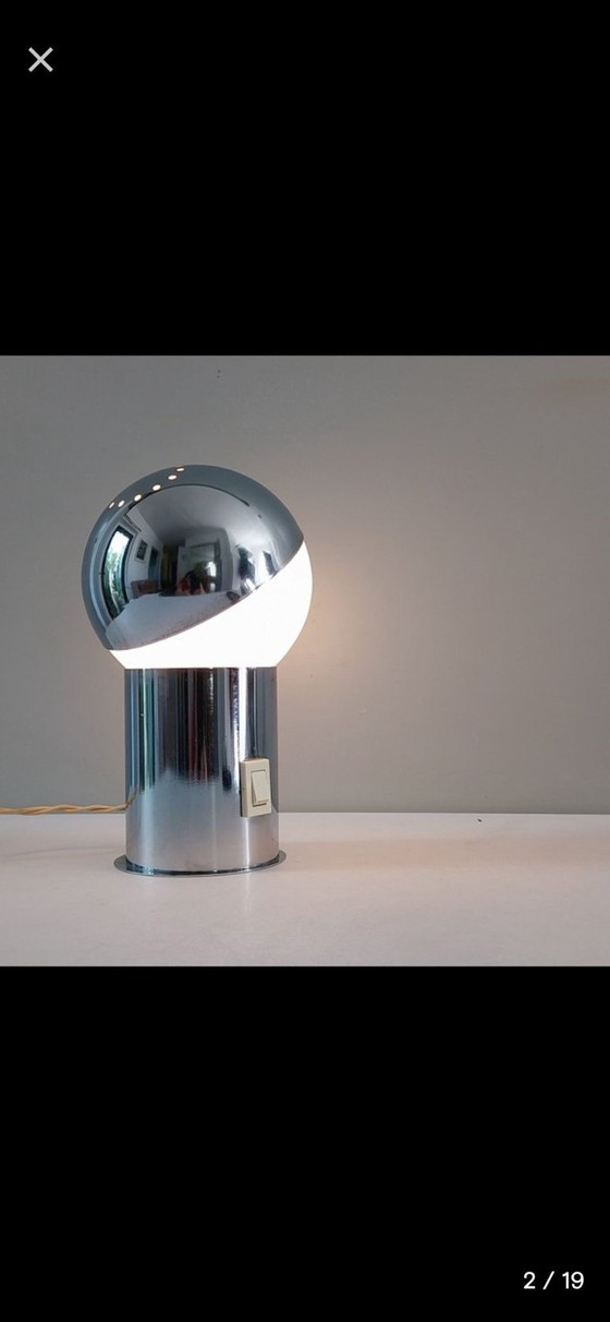 Image 1 of Vintage Space Age Tafellamp – Reggiani Stijl