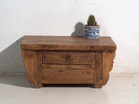 Antique low table in elm wood – China, circa 1930 – Coffee tables (photo 38 of 40)