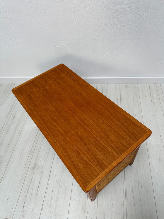 Image 1 of Cassapanca/panca contenitore vintage danese in teak degli anni '60, disegnata da Kai Winding per Poul Hundevad.
