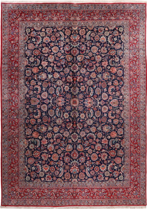 Persian carpet Yazd Signed 4.12 x 2.96 Oriental carpet fine No. 69
